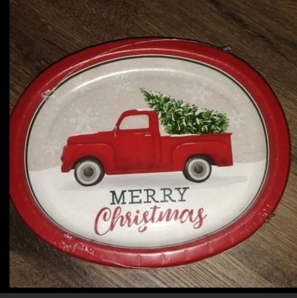 Christmas Red Truck  Papers Plates Napkins - Picture 5 of 5